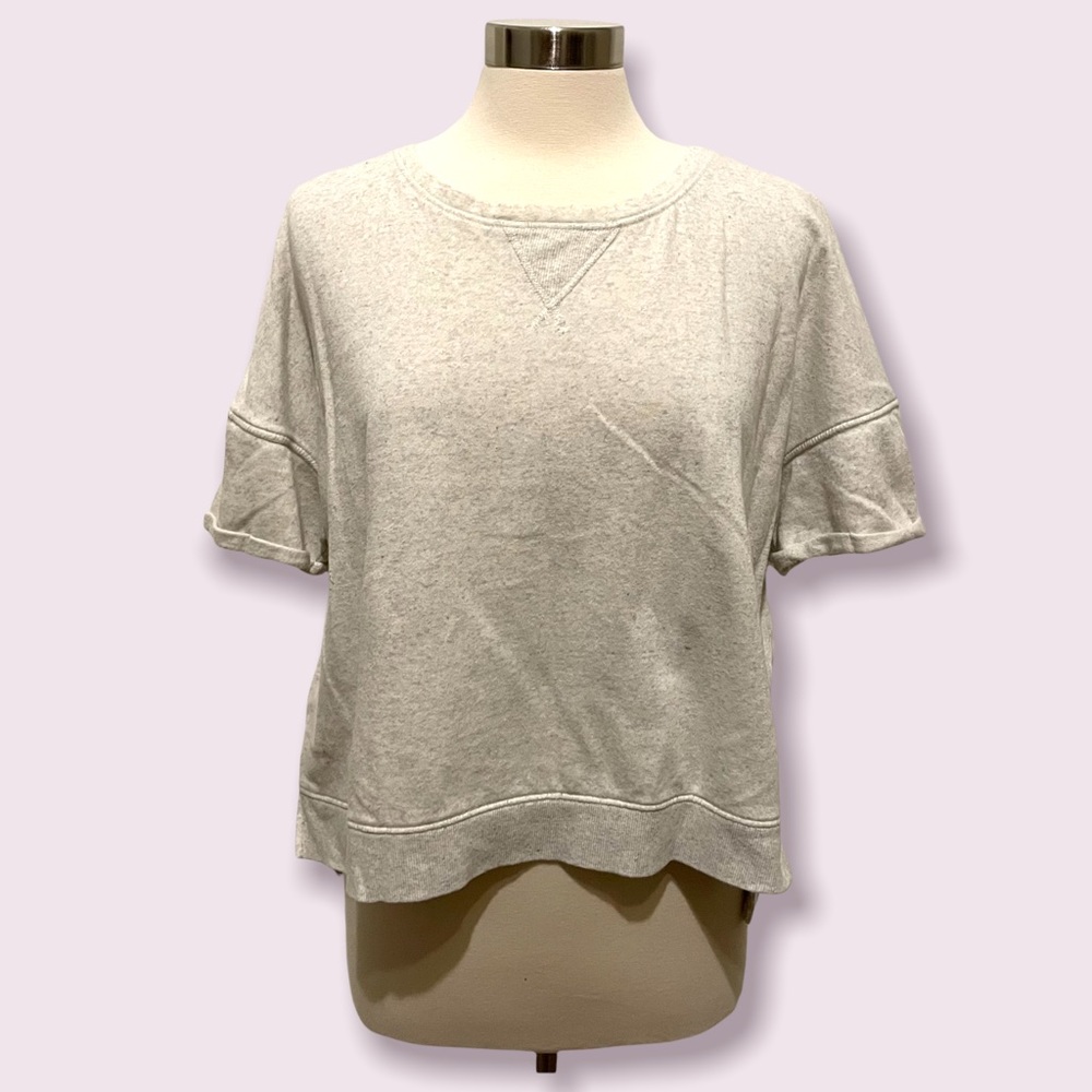 Target Stars Above Cropped Short Sleeve Sweatshirt Loungewear Athleisure XXL